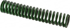 Associated Spring Raymond - 25mm Hole Diam, 12.5mm Rod Diam, 5" Free Length, Green Die Spring - 851.7 N Max Deflection, 51mm Max Deflection, Light Duty, Chromium Alloy Steel - Benchmark Tooling