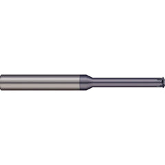 Micro 100 - Single Profile Thread Mills; Maximum Threads Per Inch: 32 ; Minimum Threads Per Inch: 11 ; Thread Type: Internal/External ; Minimum Nominal Diameter (Inch): 5/8 ; Cutting Diameter (Inch): 0.4900 ; Shank Diameter (Inch): 1/2 - Exact Industrial Supply