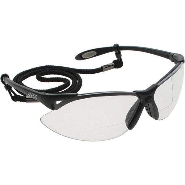 North - Safety Glasses - 2.5 A952 BLK/GRY UVEX SAFETY GLASSES - Benchmark Tooling
