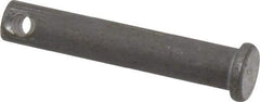 Made in USA - 5/16" Pin Diam, 1-3/4" OAL, Standard Clevis Pin - 9/64" Hole, 1-39/64" Usable Length, Uncoated Steel - Benchmark Tooling