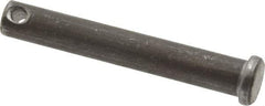 Value Collection - 3/8" Pin Diam, 2-1/2" OAL, Standard Clevis Pin - 5/32" Hole, 2-11/32" Usable Length, Uncoated Steel - Benchmark Tooling