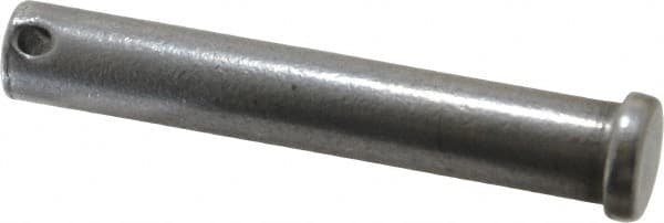 Value Collection - 1/2" Pin Diam, 3" OAL, Standard Clevis Pin - 5/32" Hole, 2-27/32" Usable Length, Uncoated Steel - Benchmark Tooling