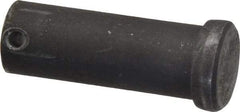 Made in USA - 3/4" Pin Diam, 2" OAL, Standard Clevis Pin - 5/32" Hole, 1-27/32" Usable Length, Uncoated Steel - Benchmark Tooling