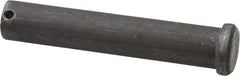 Made in USA - 3/4" Pin Diam, 4" OAL, Standard Clevis Pin - 5/32" Hole, 3-27/32" Usable Length, Uncoated Steel - Benchmark Tooling