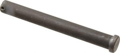 Made in USA - 3/4" Pin Diam, 6-1/2" OAL, Standard Clevis Pin - 5/32" Hole, 6-11/32" Usable Length, Uncoated Steel - Benchmark Tooling