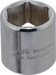 Proto - 5/8", 1/4" Drive, Standard Hand Socket - 6 Points, 7/8" OAL, Alloy Steel, Chrome Finish - Benchmark Tooling