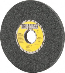 Tru-Maxx - 7" Diam x 1-1/4" Hole x 1/2" Thick, I Hardness, 60 Grit Surface Grinding Wheel - Silicon Carbide, Type 1, Medium Grade, 3,600 Max RPM, Vitrified Bond, No Recess - Benchmark Tooling
