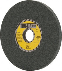 Tru-Maxx - 7" Diam x 1-1/4" Hole x 1/2" Thick, I Hardness, 80 Grit Surface Grinding Wheel - Silicon Carbide, Type 1, Medium Grade, 3,600 Max RPM, Vitrified Bond, No Recess - Benchmark Tooling