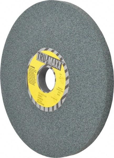 Tru-Maxx - 8" Diam x 1-1/4" Hole x 1/2" Thick, I Hardness, 60 Grit Surface Grinding Wheel - Silicon Carbide, Type 1, Medium Grade, 3,600 Max RPM, Vitrified Bond, No Recess - Benchmark Tooling