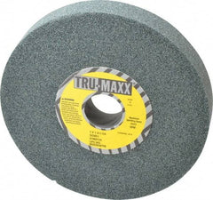 Tru-Maxx - 7" Diam x 1-1/4" Hole x 1" Thick, I Hardness, 60 Grit Surface Grinding Wheel - Silicon Carbide, Type 5, Medium Grade, 3,600 Max RPM, Vitrified Bond, One-Side Recess - Benchmark Tooling