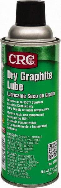 CRC - 16 oz Aerosol Dry Film/Graphite Lubricant - Dark Gray, 850°F Max - Benchmark Tooling