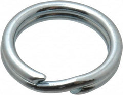 Made in USA - 0.328" ID, 0.43" OD, 0.074" Thick, Split Ring - Grade 2 Spring Steel, Zinc-Plated Finish - Benchmark Tooling