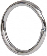 Made in USA - 0.802" ID, 0.97" OD, 0.11" Thick, Split Ring - Grade 2 Spring Steel, Zinc-Plated Finish - Benchmark Tooling