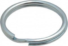 Made in USA - 0.932" ID, 1.1" OD, 0.11" Thick, Split Ring - Grade 2 Spring Steel, Zinc-Plated Finish - Benchmark Tooling