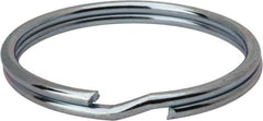 Made in USA - 1.635" ID, 1.865" OD, 0.175" Thick, Split Ring - Grade 2 Spring Steel, Zinc-Plated Finish - Benchmark Tooling