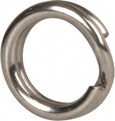 Made in USA - 0.15" ID, 0.22" OD, 0.054" Thick, Split Ring - 18-8 Stainless Steel, Natural Finish - Benchmark Tooling