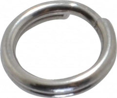 Made in USA - 0.212" ID, 0.292" OD, 0.062" Thick, Split Ring - 18-8 Stainless Steel, Natural Finish - Benchmark Tooling