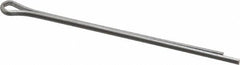 Made in USA - 1/16" Diam x 1-1/2" Long Extended Prong Cotter Pin - Grade 18-8, Uncoated, Stainless Steel - Benchmark Tooling