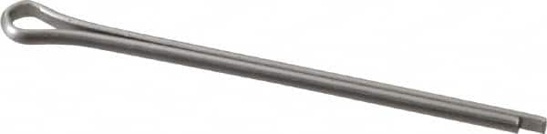 Made in USA - 3/32" Diam x 1-3/4" Long Extended Prong Cotter Pin - Grade 18-8, Uncoated, Stainless Steel - Benchmark Tooling