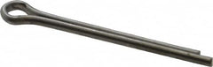 Made in USA - 1/8" Diam x 1-1/2" Long Extended Prong Cotter Pin - Grade 18-8, Uncoated, Stainless Steel - Benchmark Tooling