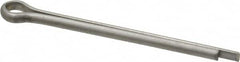 Made in USA - 1/8" Diam x 1-3/4" Long Extended Prong Cotter Pin - Grade 18-8, Uncoated, Stainless Steel - Benchmark Tooling