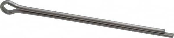 Made in USA - 1/8" Diam x 2-1/2" Long Extended Prong Cotter Pin - Grade 18-8, Uncoated, Stainless Steel - Benchmark Tooling