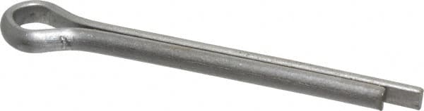 Made in USA - 5/32" Diam x 1-1/2" Long Extended Prong Cotter Pin - Grade 18-8, Uncoated, Stainless Steel - Benchmark Tooling