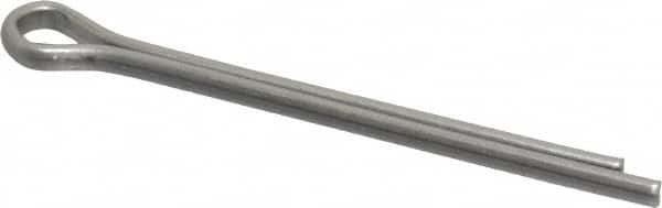 Made in USA - 5/32" Diam x 2" Long Extended Prong Cotter Pin - Grade 18-8, Uncoated, Stainless Steel - Benchmark Tooling