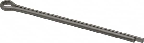 Made in USA - 5/32" Diam x 3" Long Extended Prong Cotter Pin - Grade 18-8, Uncoated, Stainless Steel - Benchmark Tooling