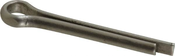 Made in USA - 3/16" Diam x 1-1/4" Long Extended Prong Cotter Pin - Grade 18-8, Uncoated, Stainless Steel - Benchmark Tooling