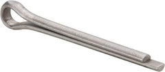 Made in USA - 3/16" Diam x 1-3/4" Long Extended Prong Cotter Pin - Grade 18-8, Uncoated, Stainless Steel - Benchmark Tooling