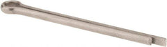 Made in USA - 3/16" Diam x 2-1/2" Long Extended Prong Cotter Pin - Grade 18-8, Uncoated, Stainless Steel - Benchmark Tooling