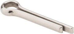 Made in USA - 1/4" Diam x 1-1/4" Long Extended Prong Cotter Pin - Grade 18-8, Uncoated, Stainless Steel - Benchmark Tooling