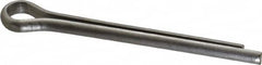 Made in USA - 1/4" Diam x 2-1/2" Long Extended Prong Cotter Pin - Grade 18-8, Uncoated, Stainless Steel - Benchmark Tooling