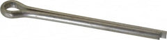 Made in USA - 1/4" Diam x 3" Long Extended Prong Cotter Pin - Grade 18-8, Uncoated, Stainless Steel - Benchmark Tooling