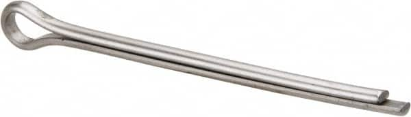 Made in USA - 5/16" Diam x 5" Long Extended Prong Cotter Pin - Grade 18-8, Uncoated, Stainless Steel - Benchmark Tooling