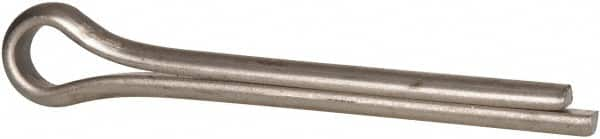 Made in USA - 3/8" Diam x 3" Long Extended Prong Cotter Pin - Grade 18-8, Uncoated, Stainless Steel - Benchmark Tooling