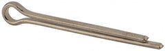 Made in USA - 3/8" Diam x 4" Long Extended Prong Cotter Pin - Grade 18-8, Uncoated, Stainless Steel - Benchmark Tooling