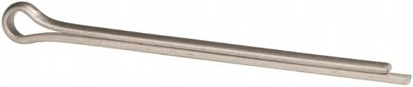 Made in USA - 3/8" Diam x 6" Long Extended Prong Cotter Pin - Grade 18-8, Uncoated, Stainless Steel - Benchmark Tooling