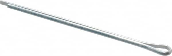 Made in USA - 1/16" Diam x 1-1/2" Long Extended Prong Cotter Pin - Grade 2, Zinc-Plated, Steel - Benchmark Tooling