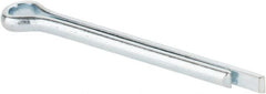 Made in USA - 3/32" Diam x 1" Long Extended Prong Cotter Pin - Grade 2, Zinc-Plated, Steel - Benchmark Tooling