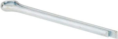 Made in USA - 3/32" Diam x 1-1/4" Long Extended Prong Cotter Pin - Grade 2, Zinc-Plated, Steel - Benchmark Tooling