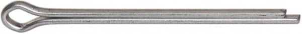 Made in USA - 1/8" Diam x 2" Long Extended Prong Cotter Pin - Grade 2, Zinc-Plated, Steel - Benchmark Tooling