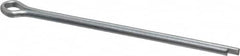 Made in USA - 1/8" Diam x 2-1/2" Long Extended Prong Cotter Pin - Grade 2, Zinc-Plated, Steel - Benchmark Tooling