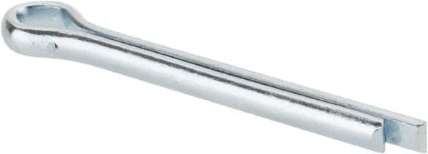 Made in USA - 5/32" Diam x 1-1/2" Long Extended Prong Cotter Pin - Grade 2, Zinc-Plated, Steel - Benchmark Tooling