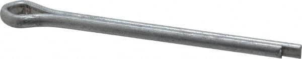 Made in USA - 5/32" Diam x 2" Long Extended Prong Cotter Pin - Grade 2, Zinc-Plated, Steel - Benchmark Tooling