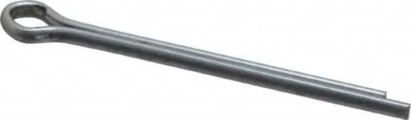 Made in USA - 3/16" Diam x 2-1/2" Long Extended Prong Cotter Pin - Grade 2, Zinc-Plated, Steel - Benchmark Tooling