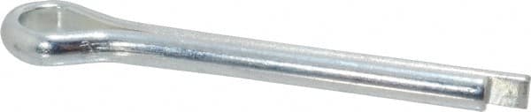 Made in USA - 1/4" Diam x 2" Long Extended Prong Cotter Pin - Grade 2, Zinc-Plated, Steel - Benchmark Tooling