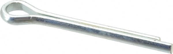 Made in USA - 5/16" Diam x 2-1/2" Long Extended Prong Cotter Pin - Grade 2, Zinc-Plated, Steel - Benchmark Tooling