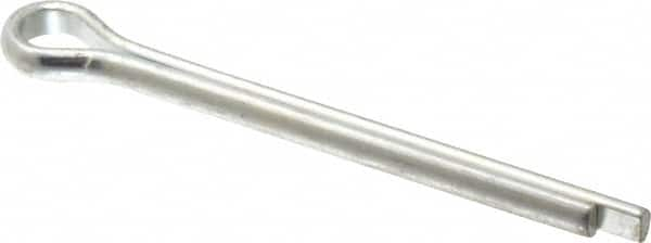 Made in USA - 3/8" Diam x 4" Long Extended Prong Cotter Pin - Grade 2, Zinc-Plated, Steel - Benchmark Tooling